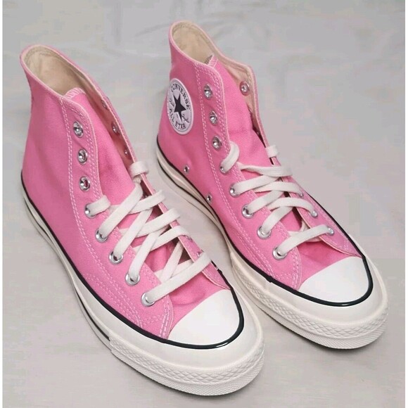 Converse Chuck 70 Hi Prime Pink White Egret Black High Top Walk Gym NIB Sz M7 W9 - Picture 5 of 8